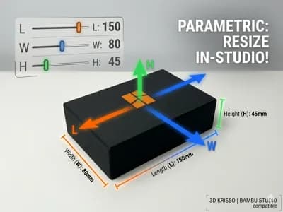 Parametric Bambu Logo Box